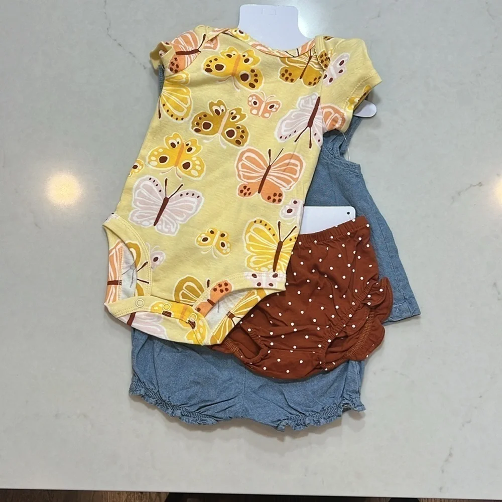 Carter's baby girl 4 piece set, brand new, 3-6 months.